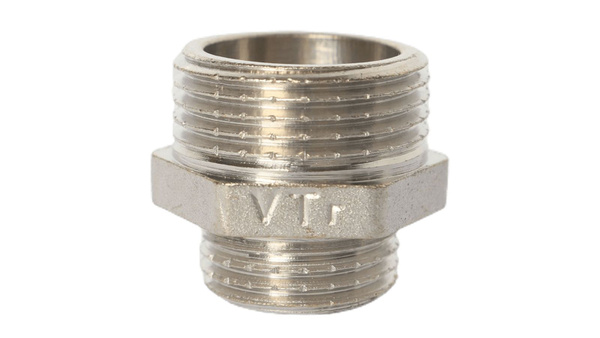 Ниппель-переходник с 3/4 на 1/2 дюйма никель Valtec, 419964 - купить по ...