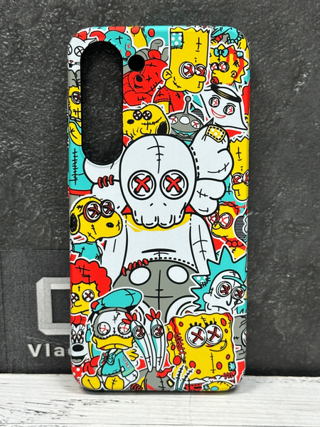 Светящийся чехол-накладка для Samsung S23 , Samsung S23 LUXO/KAWS с ...