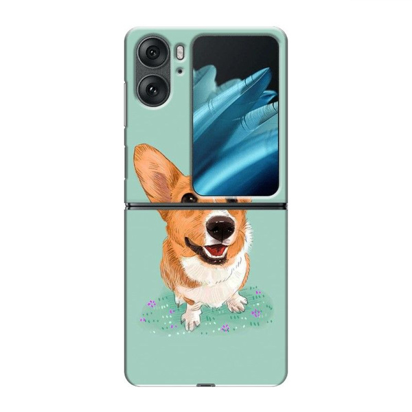 Дизайнерский пластиковый чехол для OPPO Find N2 Flip Корги - купить с ...
