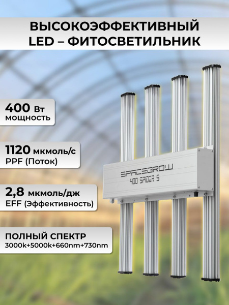 Фитолампа для растений полный спектр/ Квантум борд 400 ватт/ Quantum ...