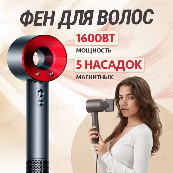 Фен для волос SenCiciMen Hair HD15 S-tory, красный - купить по выгодным ...
