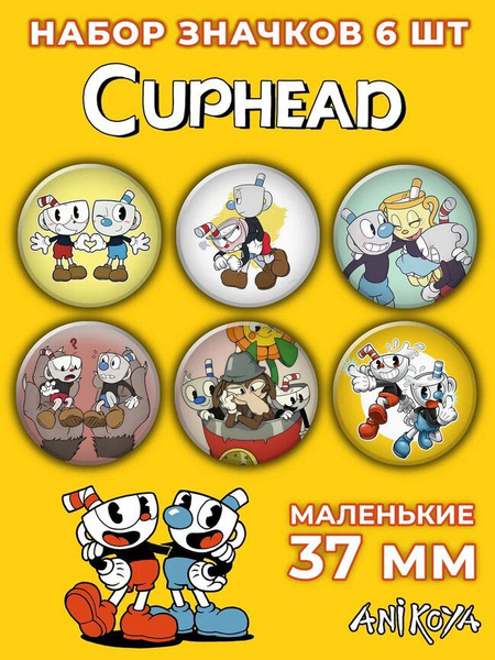 Значки на рюкзак Cuphead, комиксы / Капхед - купить с доставкой по ...