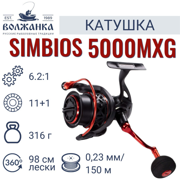 Катушка Волжанка Симбиозкатушка, Безынерционная, 5000, Передний ...