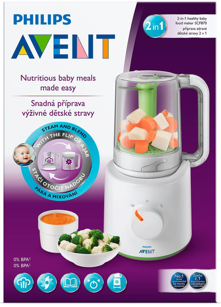 Avent combined store steamer and blender