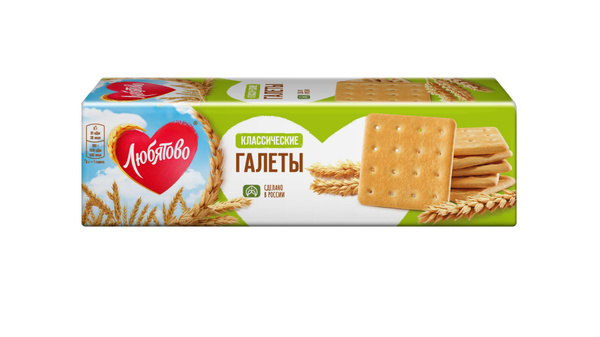 Галеты Любятово Классические, 185 г х 15 шт - купить с доставкой по ...