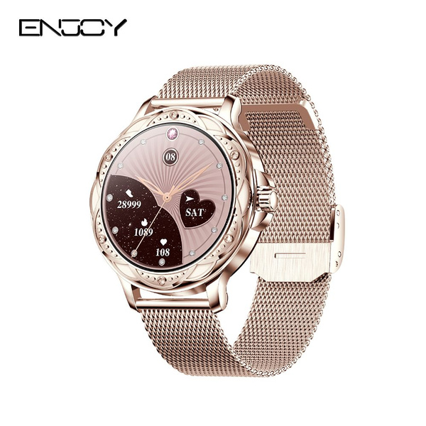 Купить смарт-часы ENJOY Женские часы Smartwatch Bluetooth Звонок ...