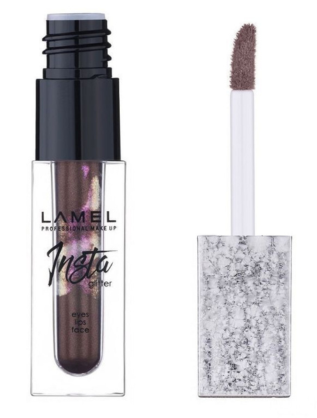 Глиттер для макияжа Lamel Инста Liquid, тон 406 фиолетовый - купить с ...