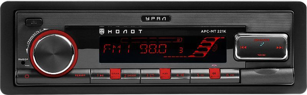 Магнитола для автомобиля / автомагнитола Урал МОЛОТ АРС-МТ 221К1 DIN ...