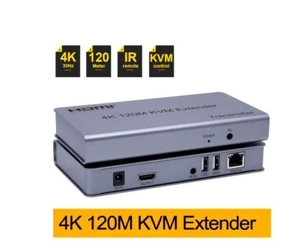 HDMI KVM Удлинитель 120m+USB по витой паре cat5/5e/6 - купить с ...