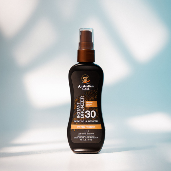 Australian Gold Лосьон для загара SPF 30 Spray Gel With Bronzer, 100мл ...