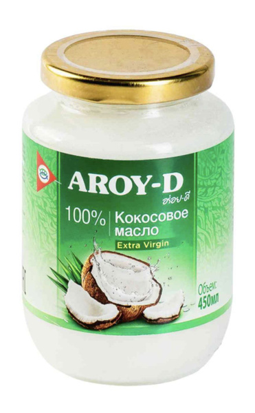Масло кокосовое Aroy-D нерафинированное, 450 мл купить на OZON по ...