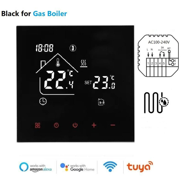Газовый котел Tuya WiFi термостат от Google Alexa Black - купить с ...