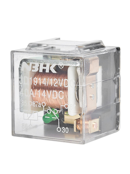 Реле 5-контактное прозрачное с диодом Novsight 12V DC 40А, 1шт. TR-012 ...