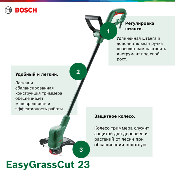 Электрический триммер Bosch EasyGrassCut 23, 06008C1H00 купить на OZON ...