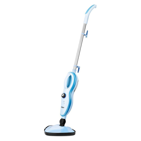Паровая швабра Kitfort 1008, белый, голубой, 1500 Вт купить по низкой ...