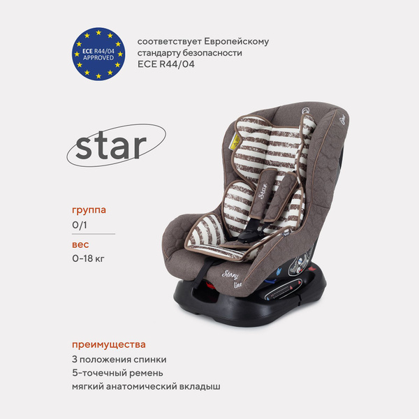 Автокресло детское Rant Star Story line LB-N303 группа 0+/1 от 0 до 4 ...