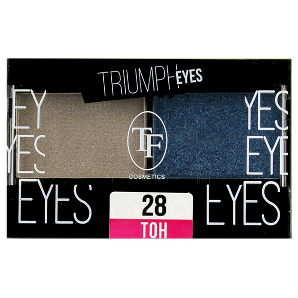 TF cosmetics Тени для век двухцветные Triumph Eyes, тон 28 Пыльный ...
