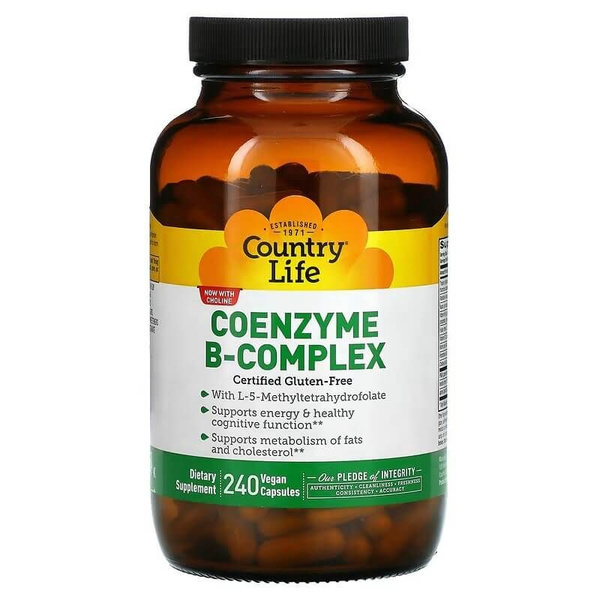 Country Life, Coenzyme B-complex, Коэнзим В-комплекс, 240капсул купить ...