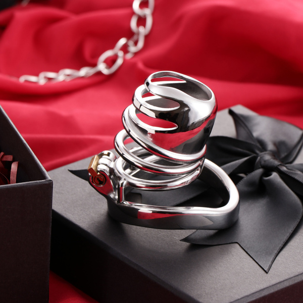 Металлическая мужская клетка целомудрия, FRRK, бондажное устройство с ...