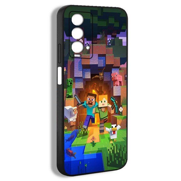 Чехол на Xiaomi Redmi 9T милый Minecraft Майнкрафт данженс арт Дизайн ...