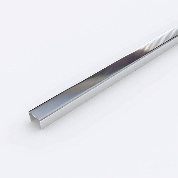 Бордюр металлический Azori STAINLESS STEEL SILVER для плитки, 1,2*50,5 ...