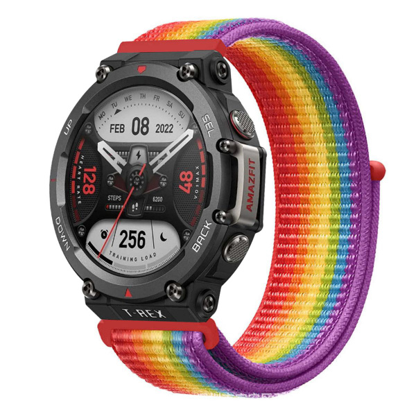 Нейлоновый ремешок с липучкой для Amazfit T-Rex 2 - стильная и ...
