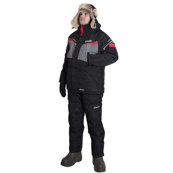 Костюм рыболовный Alaskan, размер 56, 58 (XXXL), Зима, цвет серый ...