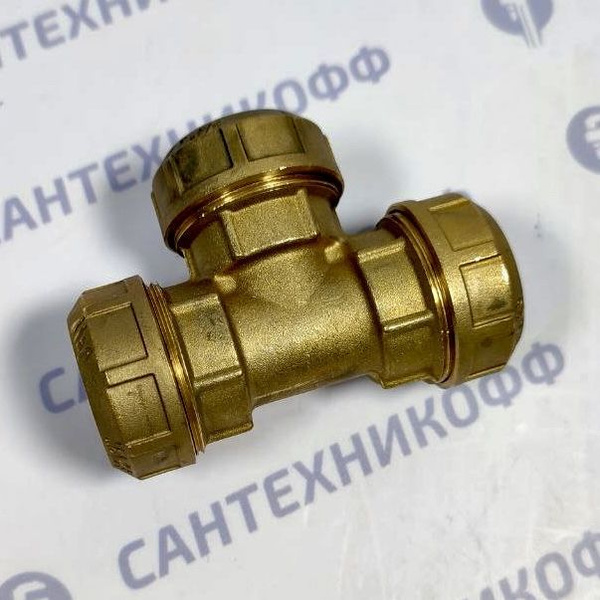 Тройник для ПНД трубы обжим 25х25х25 латунь ITAP 730(3/4"), УТ000010891 ...