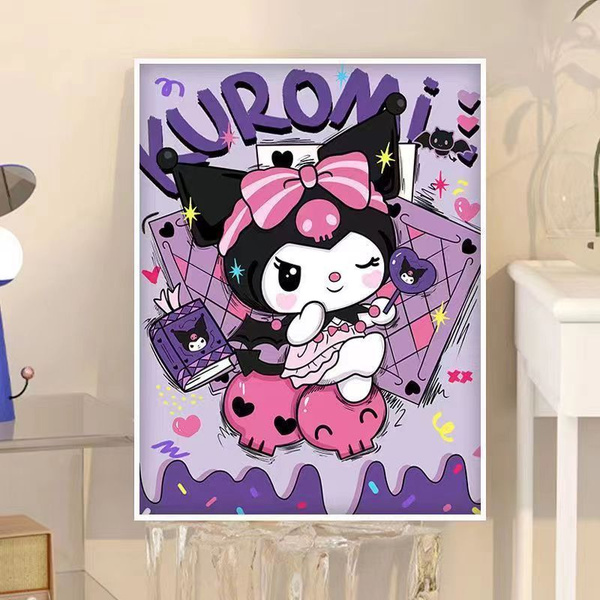 Алмазная мозаика аниме на подрамнике детская Куроми Kuromi 30*40cm ...