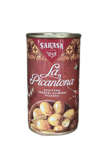 Оливки SARASA зеленые с косточкой LA PICANTONA 370 гр - купить с ...