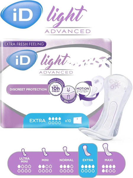 Прокладки урологические для женщин iD Light Extra - 10 шт - купить с ...