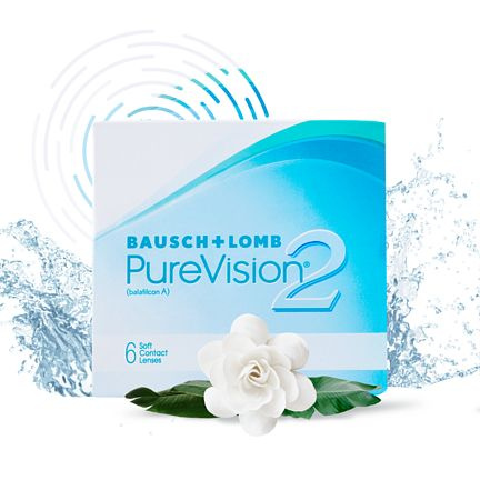 Линзы на месяц Bausch + Lomb, PureVision2 HD, +2.00, 6шт. купить на ...