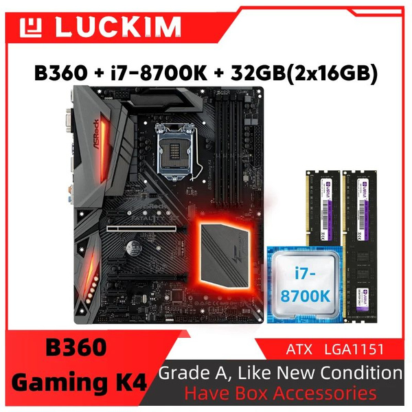 ASRock Материнская плата B360 GAMING K4+i7-8700K+32GB(2x16GB) купить на ...