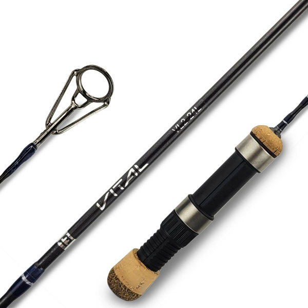 13 Fishing Vital Series Ice Fishing Rod - Solid Fiberglass Blank With Stainless Steel Guides