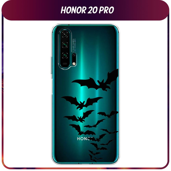 Силиконовый чехол на Honor 20 Pro / Хонор 20 Про "Летучие мыши ...
