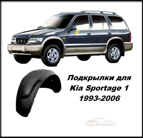 Подкрылки (Локеры) Kia Sportage 1993-2006 4шт купить по низкой цене в ...