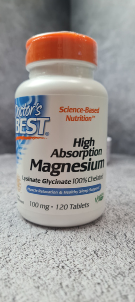 Doctor's Best, Магний с высокой степенью всасывания, 120 таблеток High ...
