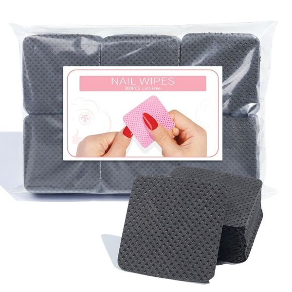 300 штук в упаковке, хлопчатобумажная салфетка nail magic wipe-черный ...