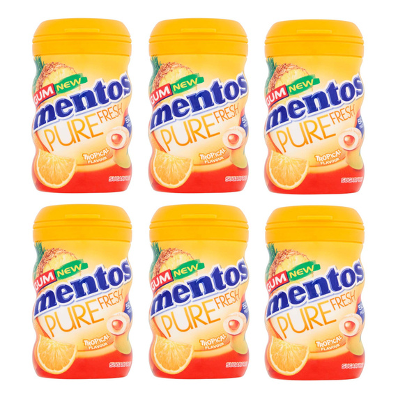Жевательная резинка Mentos Pure Fresh Tropical, 6 шт по 100г - купить с ...