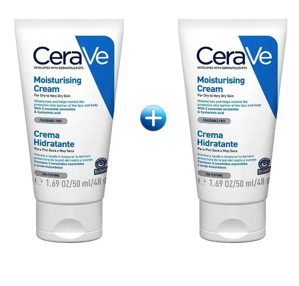 CeraVe увлажняющий крем для сухой и очень сухой кожи лица и тела ...