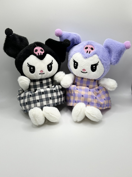 Набор мягких игрушек Kuromi. Брелок-игрушка Куроми черная и розовая ...