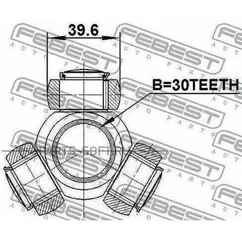 Трипоид 30x39.6 FEBEST 2016-MAG - Febest арт. 2016-MAG - купить по ...