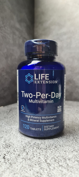Life Extension Two Per Day 120 tab, Витаминно-минеральный комплекс для ...
