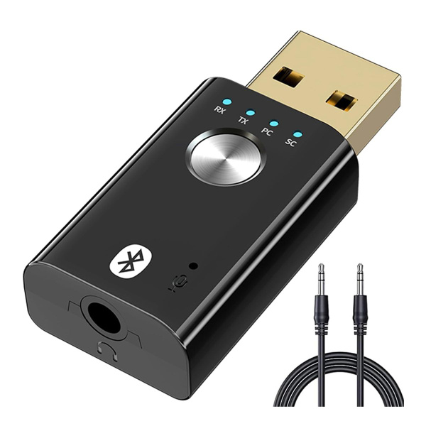4 в 1 USB-приемник-передатчик Bluetooth 5.1, портативный беспроводной ...