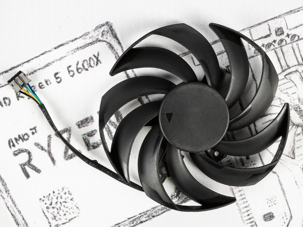 Вентилятор для MSI RTX 3060 3070 3080 3090 Ti 90мм - купить кулер по ...