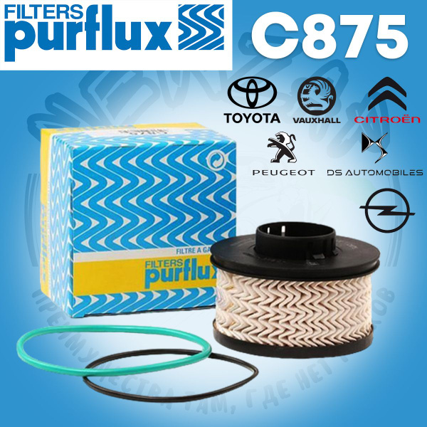 Фильтр топливный Purflux C875 - купить по выгодным ценам в интернет ...