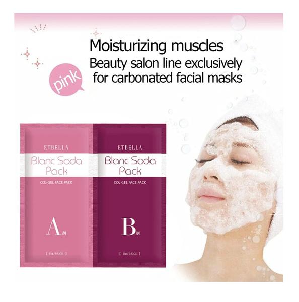ETBELLA Blanc Soda Face Pack японская антивозрастная карбокси ...