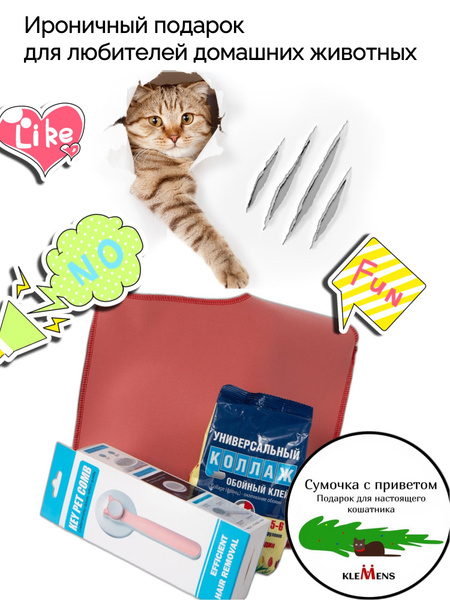 "Сумочка с приветом" Подарок для настоящего кошатника. В наборе ...