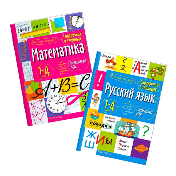 Справочник школьника в таблицах для начальной школы. Математика ...
