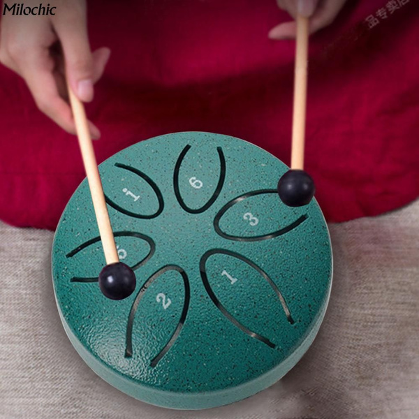 Мини эфирный барабан 3-дюймовый 6-тональный детский музыкальный ...